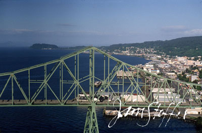 Aerial view Astoria-Megler Bridge by Jim Stoffer