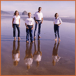 professional family portraits on location, Oregon studio, beaches, etc, by Jim Stoffer Photography